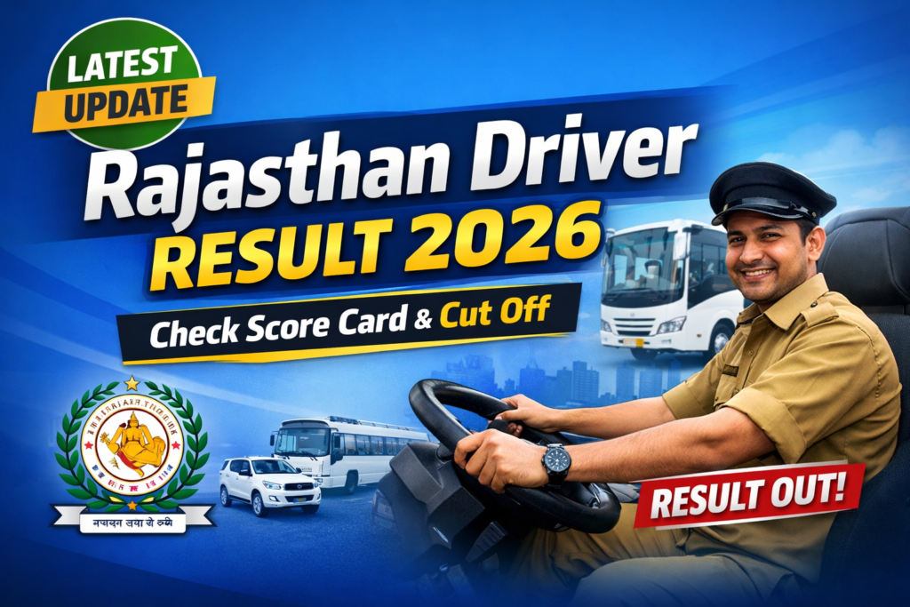 Rajasthan Driver Result 2026: