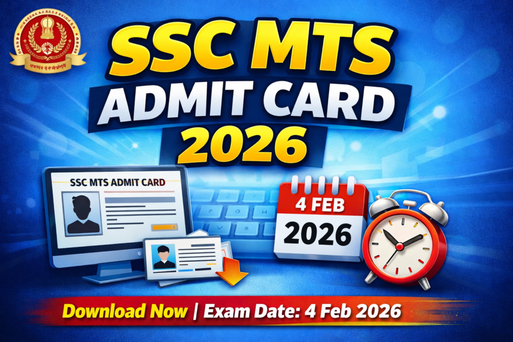 SSC MTS Admit Card 2026: