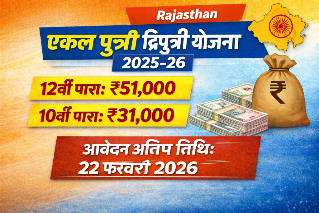 Rajasthan Ekal Dwiputri Yojana 2026: