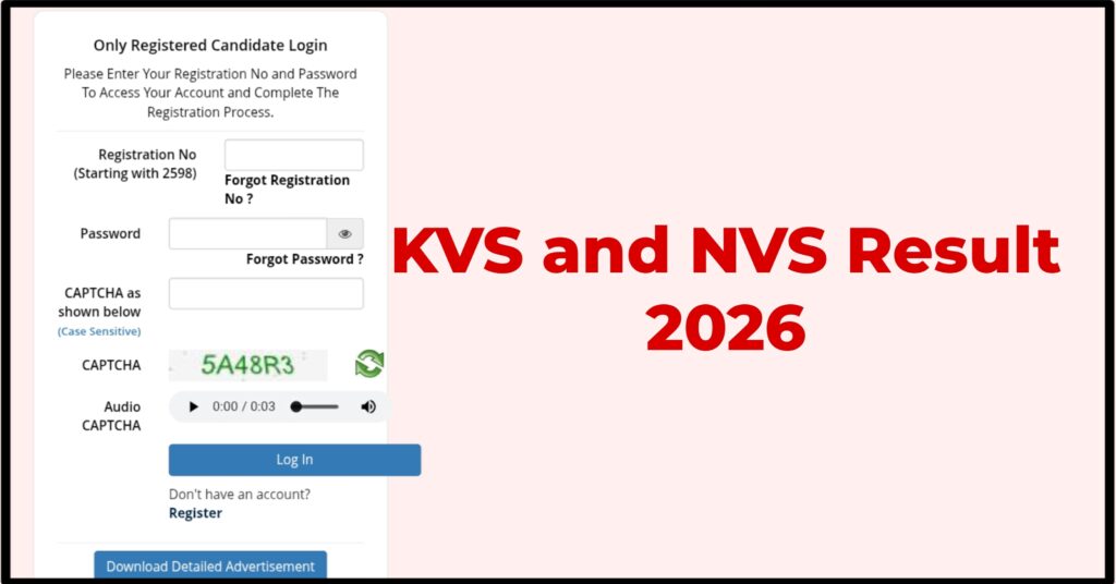 KVS NVS Result 2026: