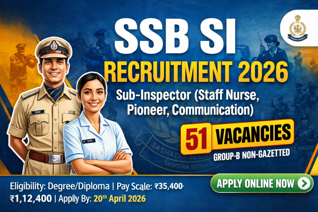 SSB SI Recruitment 2026