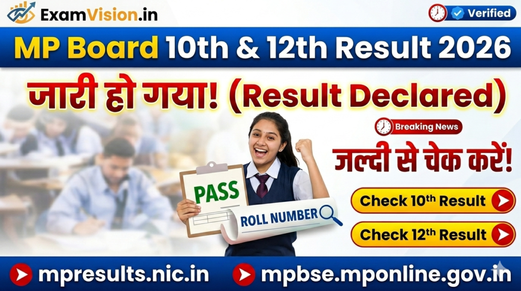 MP Board Result Date 2026