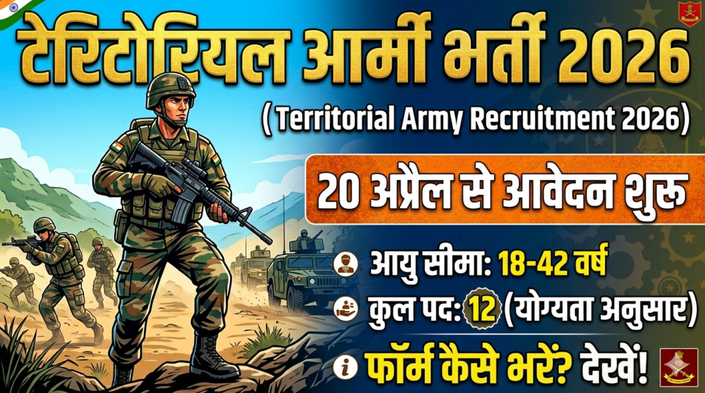 Territorial Army TA Recruitment 2026