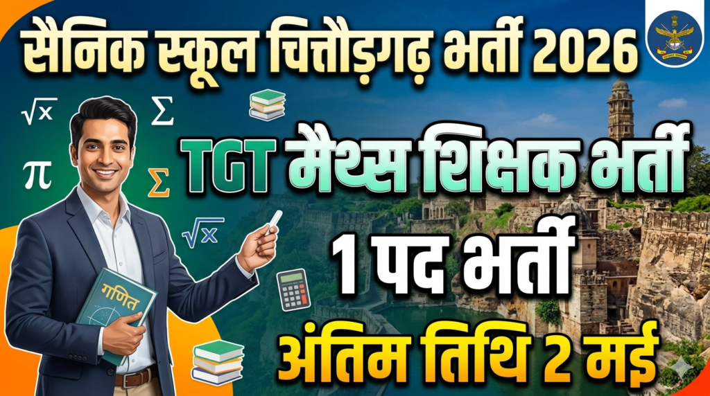 Sainik School Chittorgarh TGT Recruitment 2026